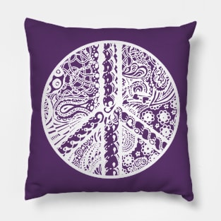 Circle of Peace Aussie Tangle White - See Description Note for Colour Options Pillow