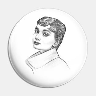 Audrey Hepburn Pin