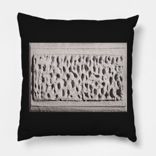 Texture - White Stone Wall Pillow