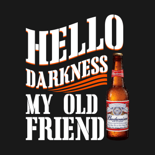 Hello Darkness My Old Friend BW T-Shirt