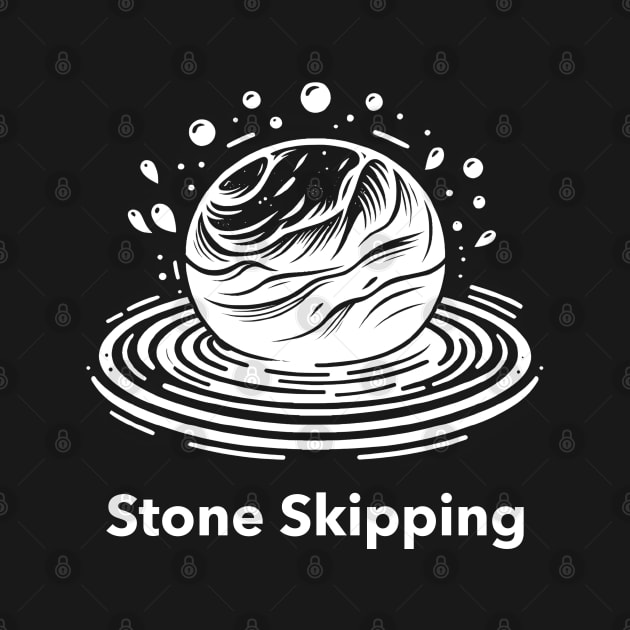 Stone Skipping Skimming by ThesePrints