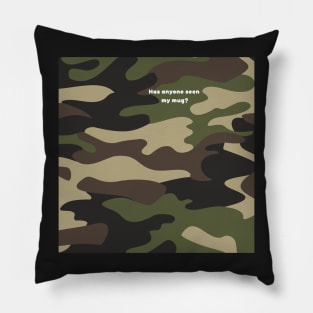 Camo coffee or tea mug - green Pillow