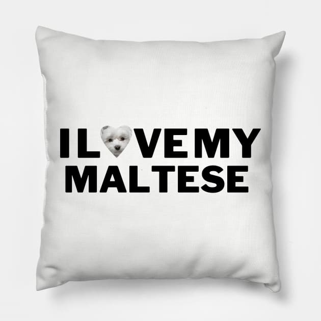 I love My Maltese Pillow by Juliet & Gin