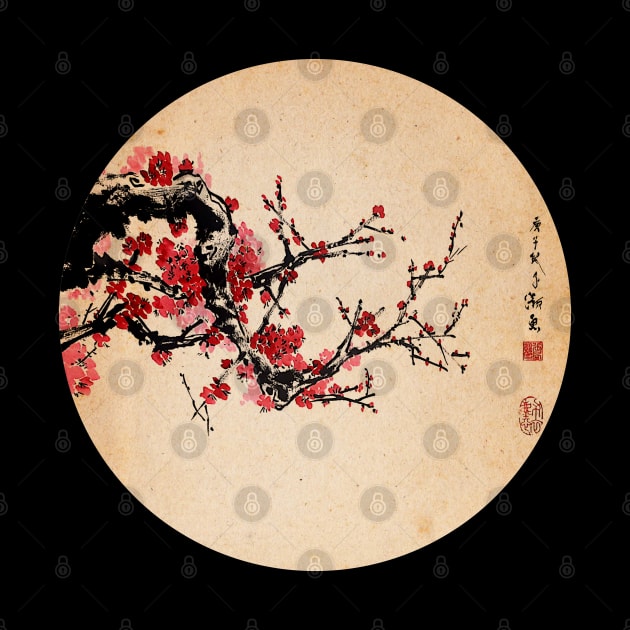 Plum Blossom Flower Circle by Huluhua