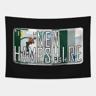 New Hampshire License Plates Tapestry