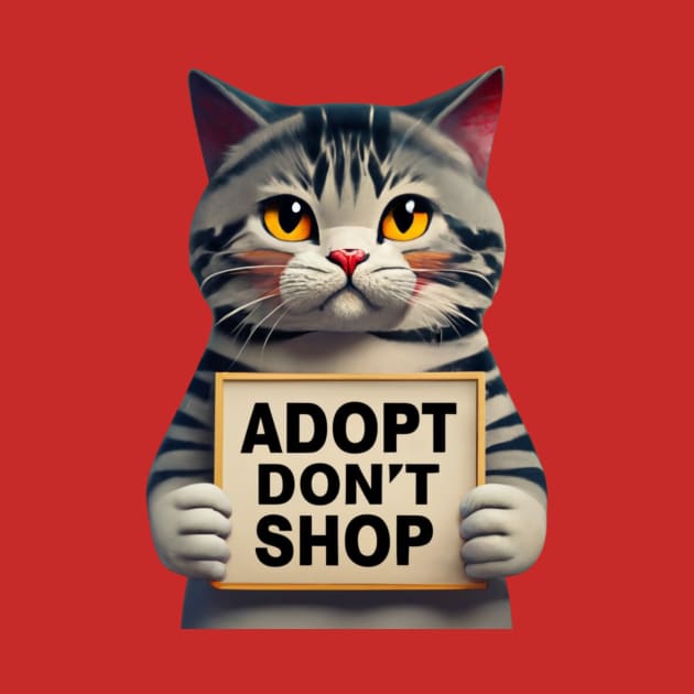 Adopt, Don't Shop! Pet Adoption Rocks by KittyStampedeCo