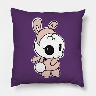 Cute skull bunny Pillow