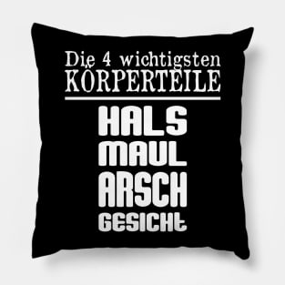 Die 4 Wichtigsten Körperteile - Hals Maul Arsch Gesicht Pillow