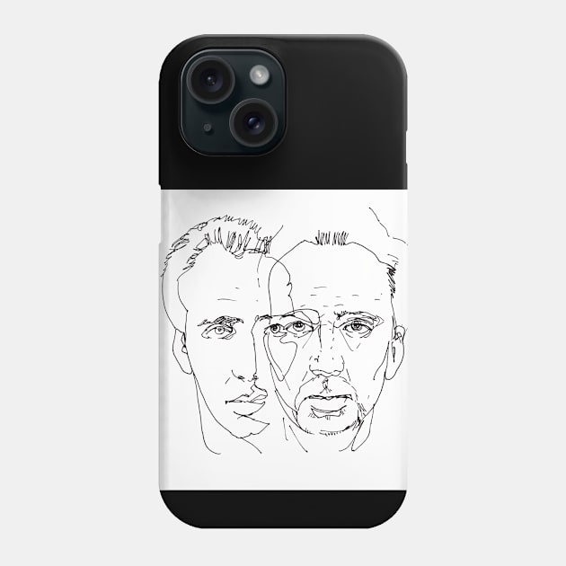 Cage joven Cage viejo Phone Case by theprometeus