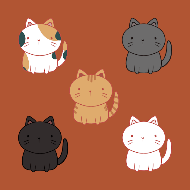 Cute cats illustration by Mayarart