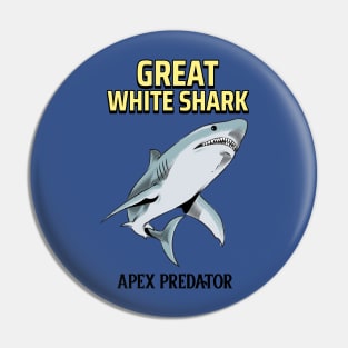 Great White Shark Sharks Shark Attack Pin