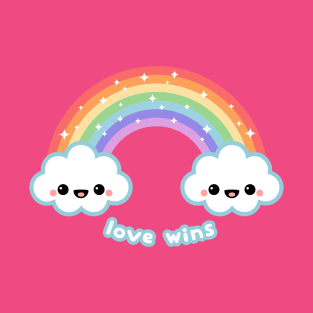 Love Wins Rainbow Clouds T-Shirt