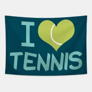 I Love Tennis Tapestry