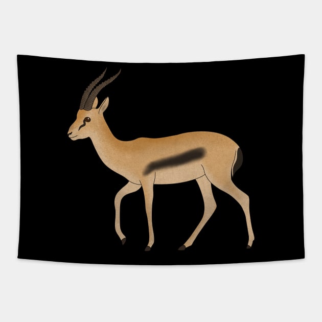 Gazelle Animal, African  Antilope Tapestry by dukito