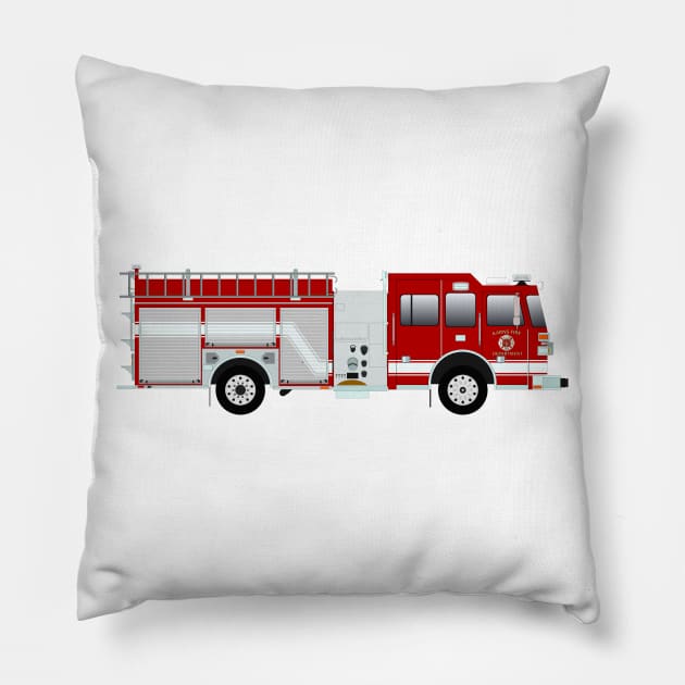 Karns Tennessee Fire Pumper Pillow by BassFishin