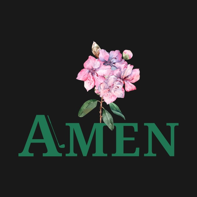 AMEN MASTERS GOLF (V7) by TreSiameseTee