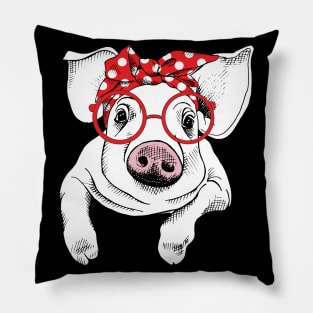 Bandana Pig Lover Pillow