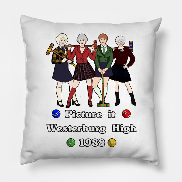 Heathers x Golden Girls Pillow by Aurii