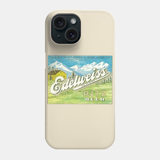 Edelweiss Ritz Beer --- Defunct Brewery Logo Phone Case by CultOfRomance