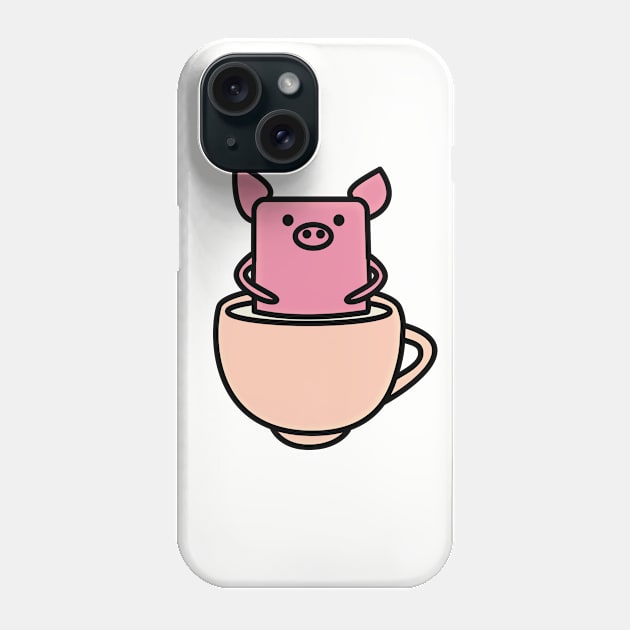 Teacup piggy! Phone Case by happinessinatee