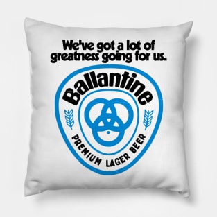 Ballantine Beer Greatness Pillow