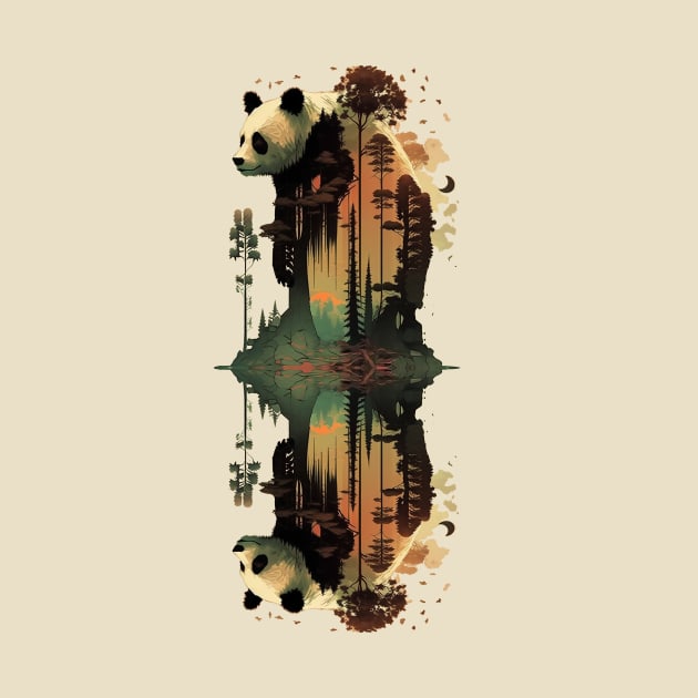 Panda Reflections by DavidLoblaw