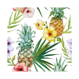 Tropical floral pattern T-Shirt