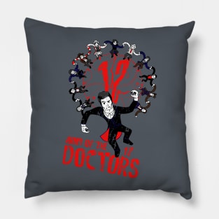 Army of the 12 Doctors Pillow