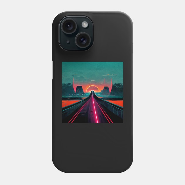 Highway to the sun Phone Case by SJG-digital