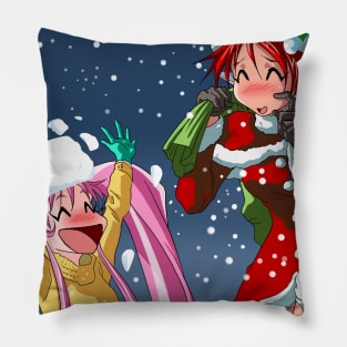 Christmas Roa with Yuimei popping out of the snow! Pillow