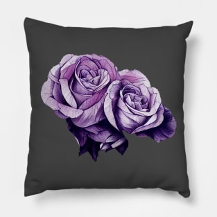 Lilac roses Pillow