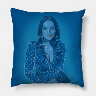 Elizabeth Gillies - Rhapsody in Blue Pillow