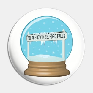 Bedford Falls Snow Globe Pin