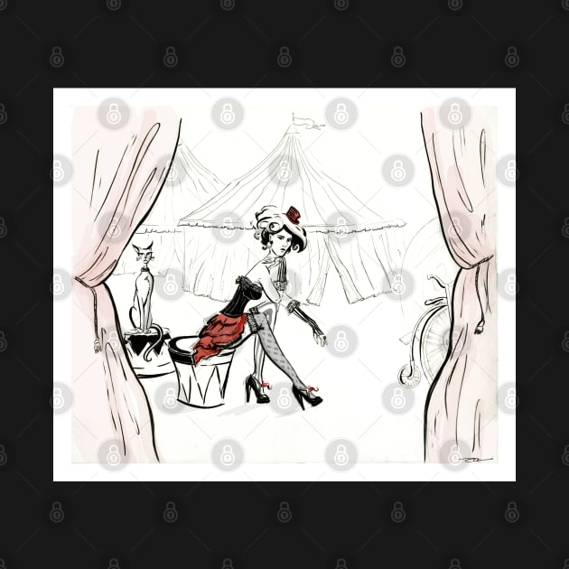 Fashion Circus Illustration by IrenesGoodies