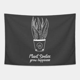 Plant smiles, grow happiness gardening Tapestry