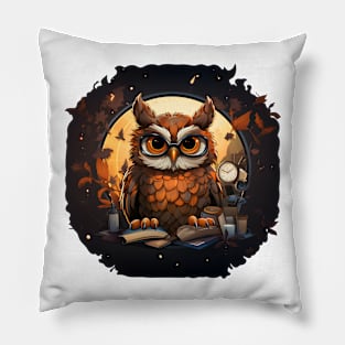 Owl Librarian Pillow