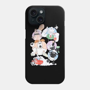 Wallace And Gromit Back Print Grey Marl Phone Case