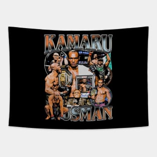 Kamaru Usman Vintage Bootleg Tapestry