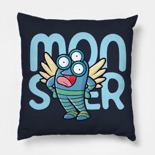 Blue Monster Funnya Pillow