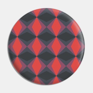 Dark diamond pattern Pin