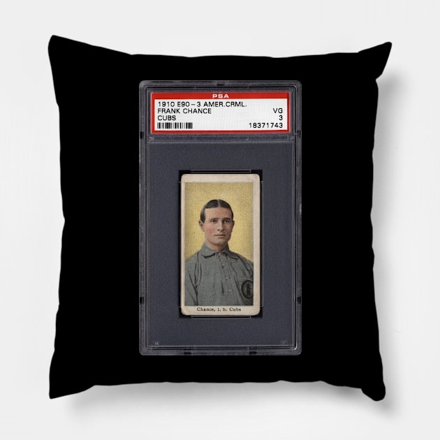 1910 American Caramel White SoxCubs E90-3 - FRANK CHANCE Pillow by anjaytenan