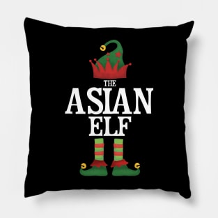 Asian Elf Matching Family Group Christmas Party Pajamas Pillow