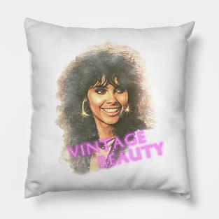 80s Vintage Beauty Girl Pillow