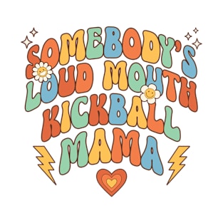 Retro Kickball Mama Mothers Day T-Shirt