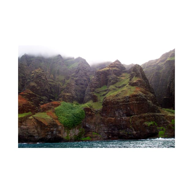 Rugged Na Pali Coast and Mountains on Kauai - Hawaii by Scubagirlamy