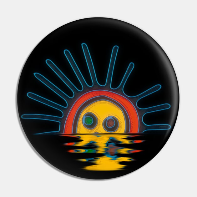 Taino Sun Set Pin by SoLunAgua