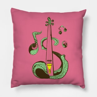 Pink and Mint String Violin Pillow