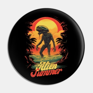 Alien Summer- Extraterrestrial Beach Vibes Pin