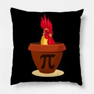 Funny Chicken Pot Pie T-Shirt Pillow