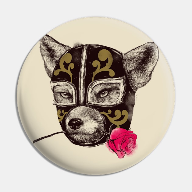 The mask of Zorro Luchador Pin by Madkobra